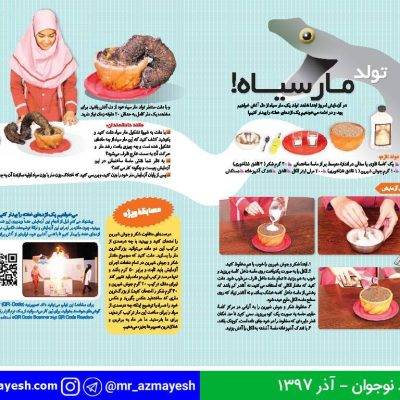آزمایش تولد مار سیاه - آقای آزمایش