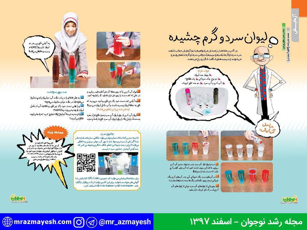 آزمایش لیوان سرد و گرم چشیده - آقای آزمایش